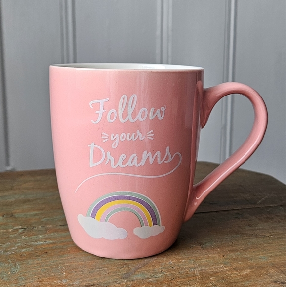 Follow Your Dreams Rainbow Pink Mug Hazel & Co - Picture 8 of 8
